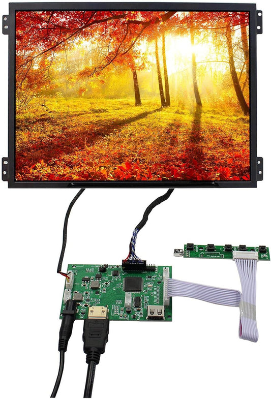 VSDISPLAY 10.4 inch 1024X768 4:3 600nit VS104T-004A IPS Lcd scherm en USB Automatische Helderheid Aanpassing LCD Control Board, voor DIY Monitor Display