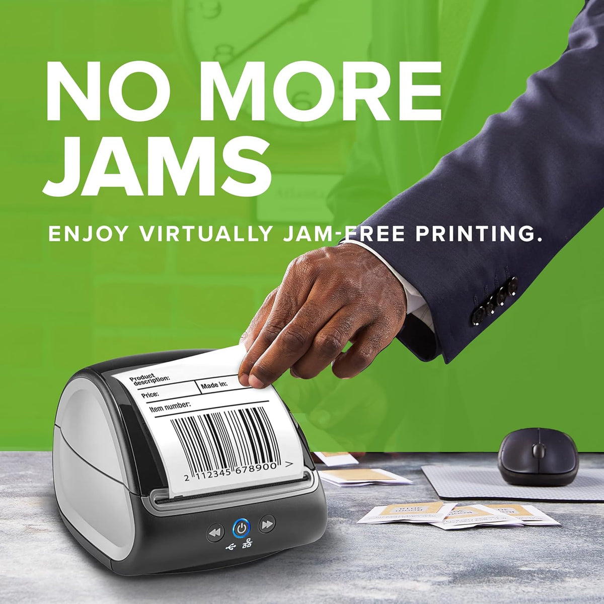 DYMO LabelWriter 5XL labelprinter | Automatische labelherkenning | Prints Extra-Wide Shipping Labels van Amazon, DHL & Meer | Perfect voor e-commerce verkopers | UK 3-polige stekker