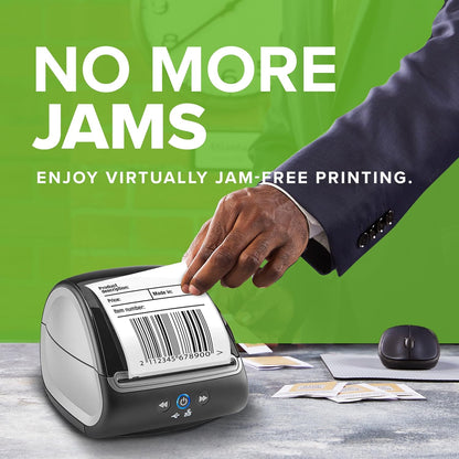 DYMO LabelWriter 5XL labelprinter | Automatische labelherkenning | Prints Extra-Wide Shipping Labels van Amazon, DHL & Meer | Perfect voor e-commerce verkopers | UK 3-polige stekker