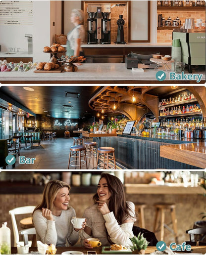 Pager Call System, Wireless, Restaurant Pager System, Wireless Outdoor Call System, 800 Metres, Call History, Easy to Operate, for Guests, Call System for Food Cart - QUORE