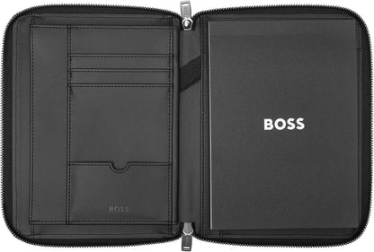 HUGO BOSS Monogram Conference Folder M Black