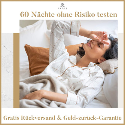 Dekbedovertrek van Egyptisch katoen 155x200 cm, zand/beige