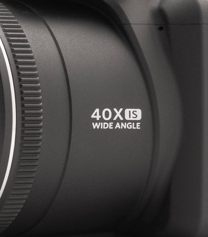 KODAK Pixpro Astro Zoom AZ405 - digitale brugcamera, 40x zoom, 24 mm groothoeklens, 20 megapixels, 3 inch LCD-scherm, 1080p Full HD-video, OIS, AA-batterij - zwart