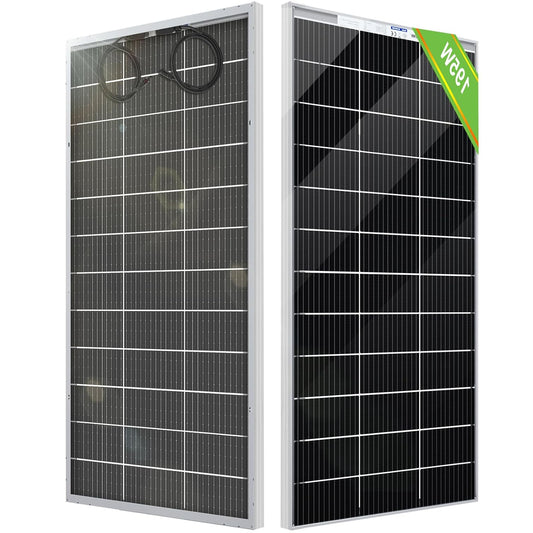 Bifacial Zonnepaneel – Zonnepaneel 195W – Monokristallijn Paneel – Zonnecollector – Zonnecelpaneel – 195 Watt Vermogen – IP65 Waterdichte Aansluitdoos