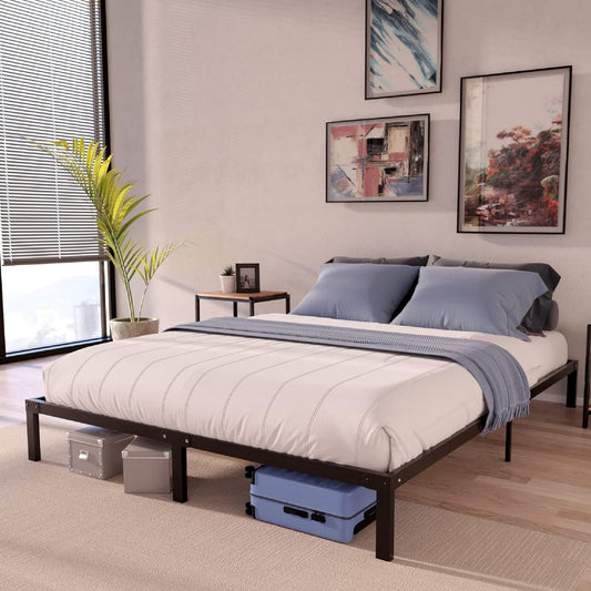 Dreamzie Bedframe 160x200 met Lattenbodem - Lattenbodem 160x200 met Poten - Hoogte van 35 cm - Stevige Structuur, Eenvoudige Montage en Opbergruimte
