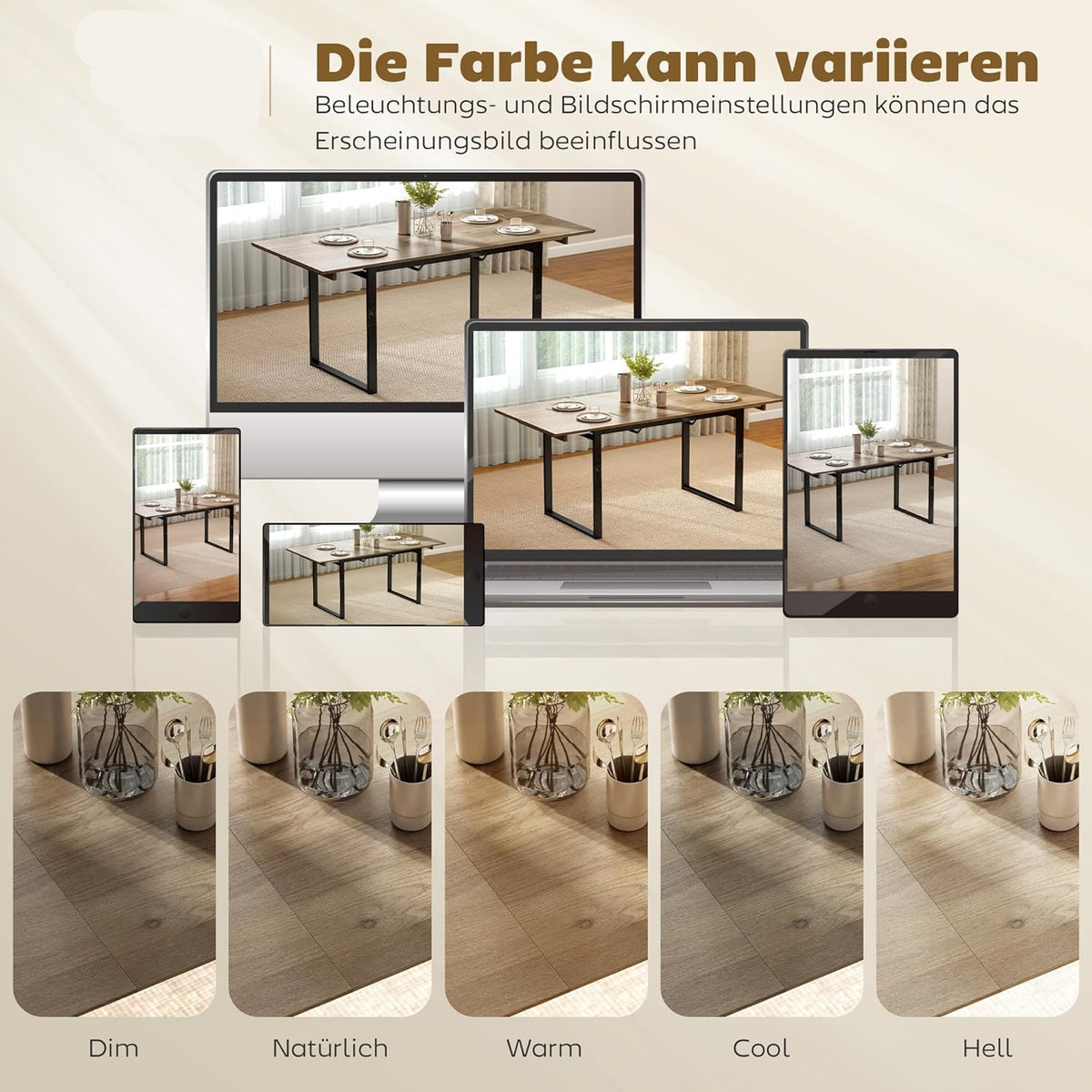 Uittrekbare Eettafel – Uitklapbare Tafel – Verlengbare Tafel – Inklapbare Eettafel – Ruimtebesparende Tafel – Industrieel Design – 140-180 cm Uitbreidbaar