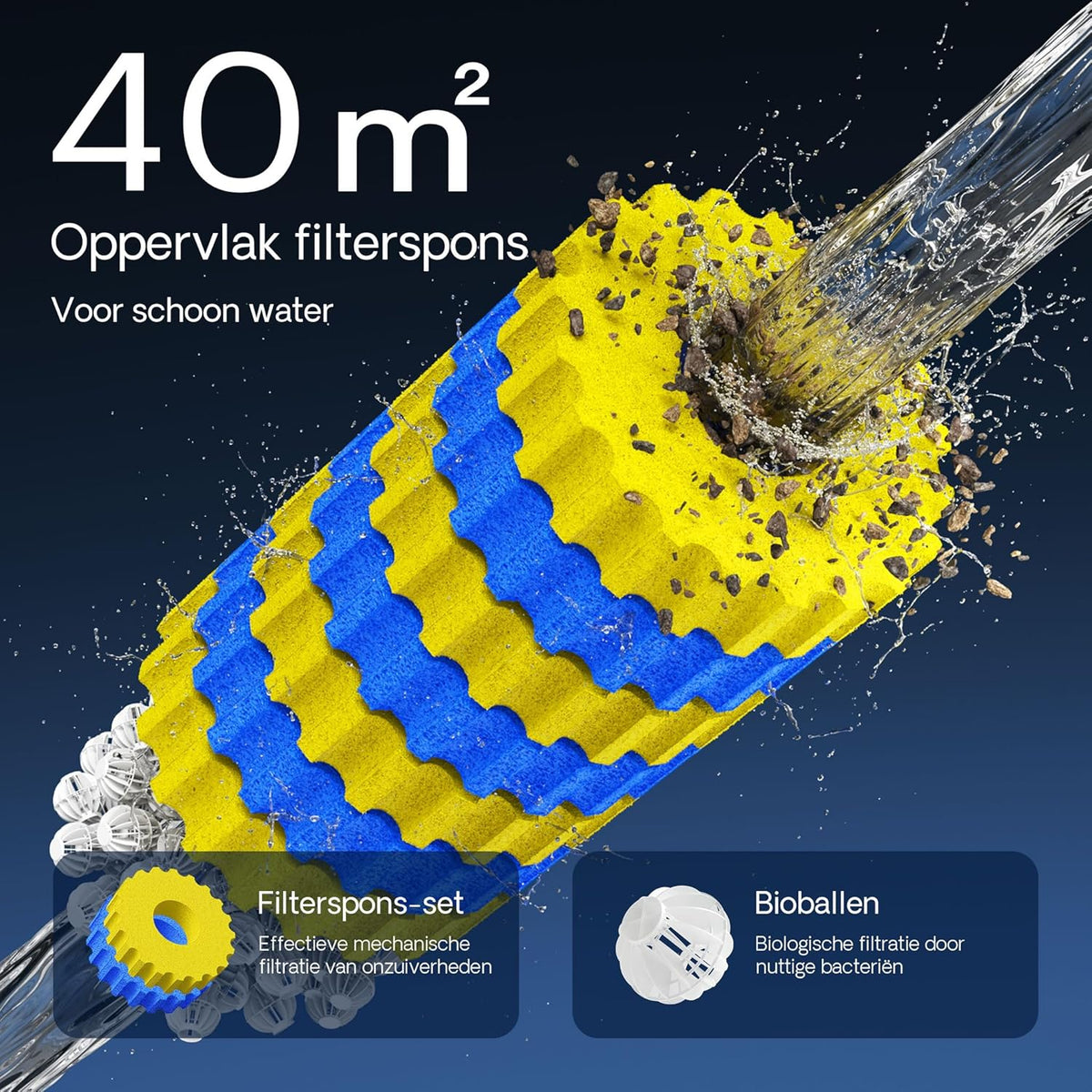 SunSun CPA-15000 drukvijverfilter met ingebouwde UVC-eenheid 18W voor vijvers tot 30000 liter