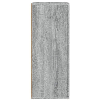 Dressoir – Opbergkast – Ladekast – Buffetkast – Wandkast – Bewerkte Houtlook – 91x29,5x75 cm – Grijs Sonoma Eiken