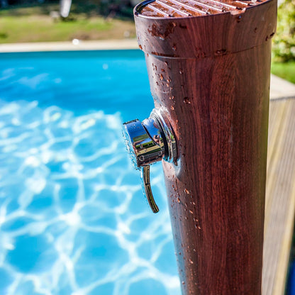 Gre AR1009W imitatie hout tuin zonnedouche, 9L capaciteit