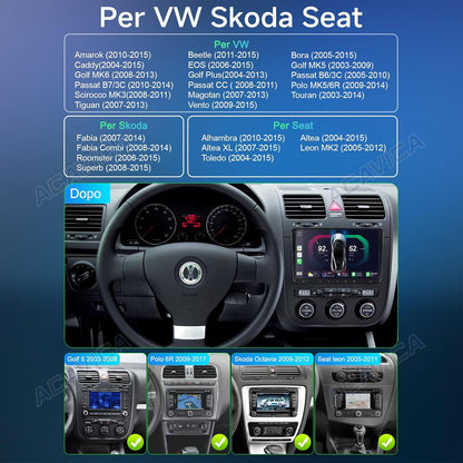Android Autoradio – Autoradio – Dubbele DIN-Radio – Multimediasysteem – Radio Met Scherm – Draadloze Smartphonekoppeling – 9 Inch IPS-Touchscreen Met Bluetooth 5.0 En GPS-Navigatie