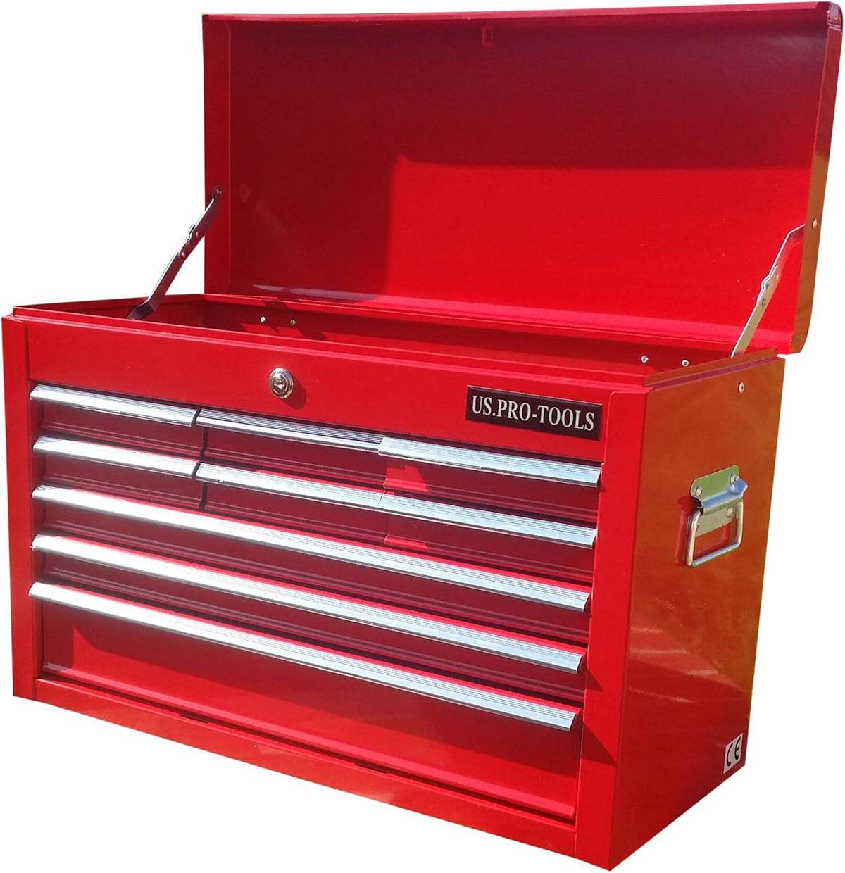 Gereedschapskist – Gereedschapskoffer – Toolbox – Opbergkist – Werkplaatskist – 9 Laden Met Kogellagers – Stevig Stalen Ontwerp