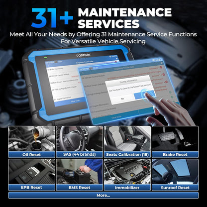 TOPDON ArtiDiag Pro Diagnoseapparaat, OBD2-diagnoseapparaat, ECU/online codering, actieve test, 35+ onderhoudsdiensten, alles systeemdiagnoseapparaat, 2 jaar gratis updates