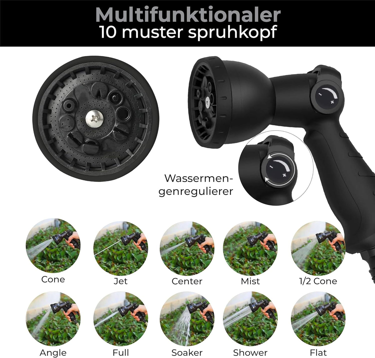 Slanghaspel – Tuinslanghaspel – Tuinslanghouder – Tuinspuit – Slangrol – 38+2 Meter Lengte – 180° Draaibaar Met Automatisch Oprolsysteem