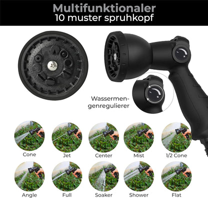 Slanghaspel – Tuinslanghaspel – Tuinslanghouder – Tuinspuit – Slangrol – 38+2 Meter Lengte – 180° Draaibaar Met Automatisch Oprolsysteem
