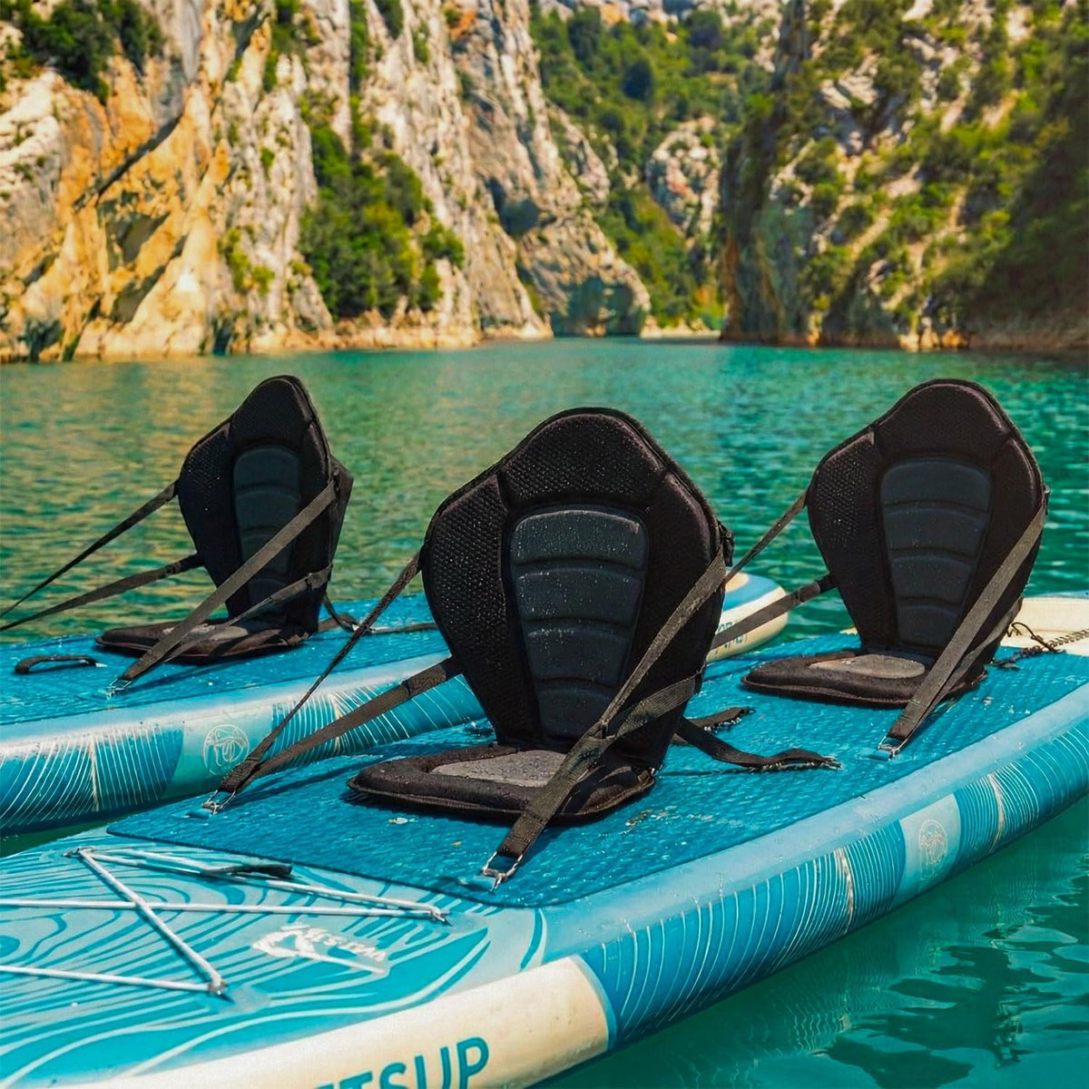 Wattsup - Sup Stand Up Paddle Opblaasbare Marlin 12'5-378x89x15cm Dropstitch - Compleet Pakket: peddel leash pomp draagtas - Tot 185kg -Blauw