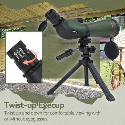 Spotting Scope – Verrekijker – Afstandskijker – Jachtkijker – Vogelkijker – 20-60x Zoom – 80mm Lens met HD FMC Coating