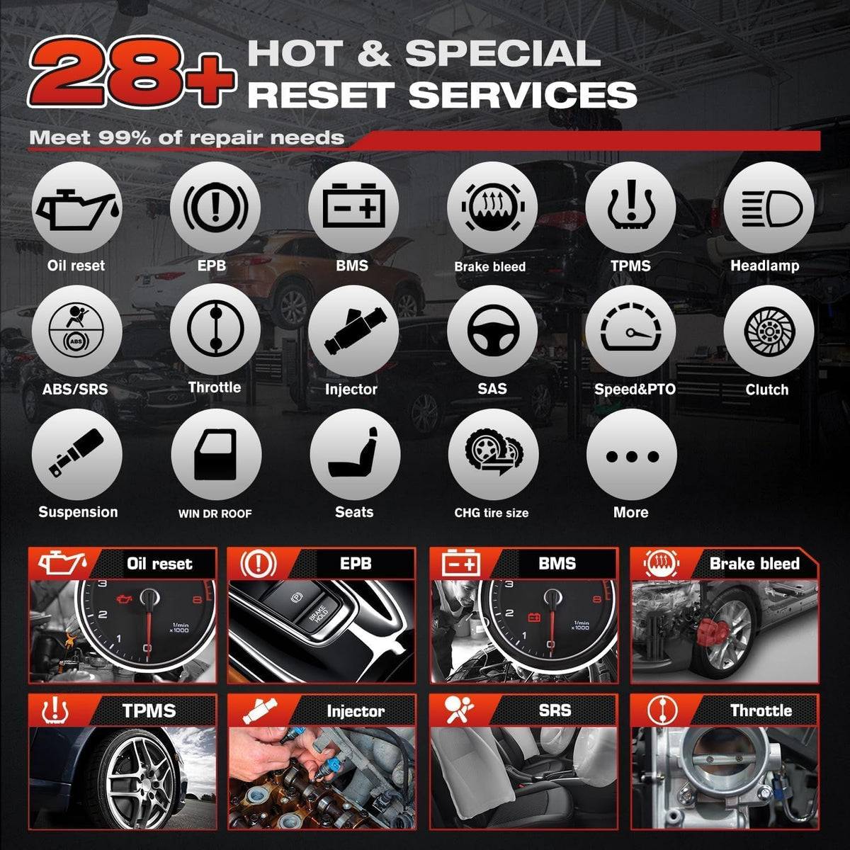 Autel MaxiCOM MK808BT PRO OBD2 Diagnosetool Auto, 2025 Draadloze Ver van MK808S/ MK808/ MX808S, Bidirectioneel zoals MK900/ MK900BT/ MK808BT, Diagnose Alle Systemen, 28+ Services, Compatibel met BT506