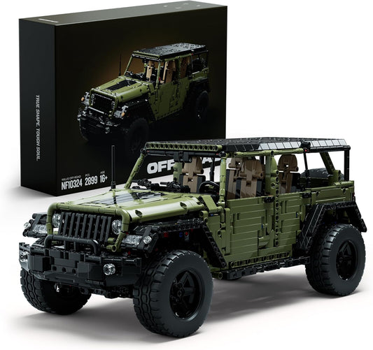 Nifeliz 4x4 Terreinwagen Bouwpakket voor Volwassenen, Auto verzamelbare bouwset om te bouwen en te tonen, Cadeau voor Mannen en Vrouwen (2899 delen, NF10324)