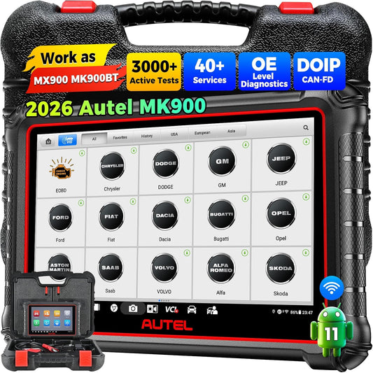 Auto Diagnosekoffer – OBD2 Scanner – Auto Diagnosetool – Auto Diagnosesysteem – Voertuig Scanner – 3000+ Actieve Tests – Android 11 Touchscreen 8 inch