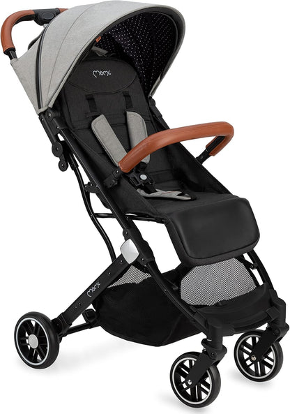 MoMi ESTELLE Vanaf 6 maanden (tot 15 kg), inklapbare kinderwagen met 5-punts riem, boodschappenmand, telescoopstang, inklapbaar
