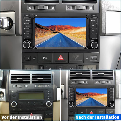 Autoradio – Multimedia Radio – Auto Stereo – Dashboard Radio – Navigatiesysteem – Android 13 OS – 7 Inch Touchscreen – Draadloos CarPlay & Android Auto
