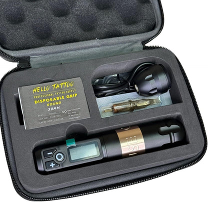 CHUSE Draadloze Microblading Machine Kits generatie II Lithium Batterij Oplaadbaar Rotary Gun (gouden machine)