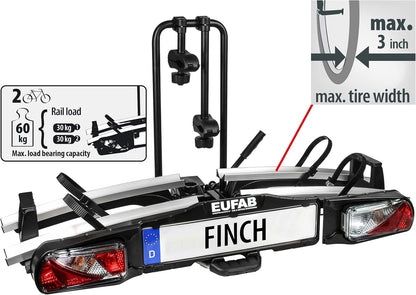 EUFAB 11584 Finnish Bicycle Carrier for 2 Bikes - QUORE