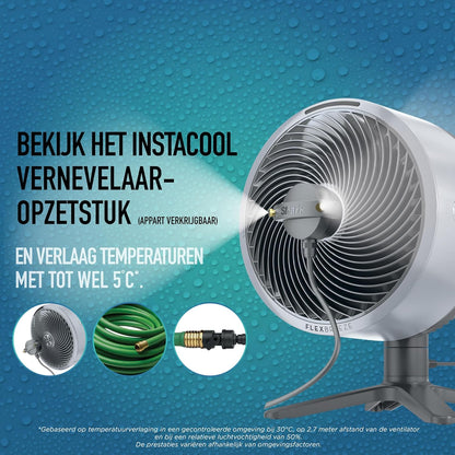 Shark FlexBreeze TableMate Snoerloze Ventilator Binnen & Buiten, Tot 24 Uur Gebruikstijd, Hoge Snelheid Koeling, 20 m Bereik, Stil & Duurzaam, 5 Snelheden, Oscillatie, Afstandsb., Wintermist FA150EU