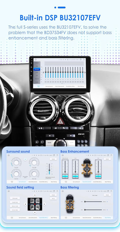 Android 13 autoradio 9 inch touchscreen 8-core voor Opel Corsa D 2007-2012 WiFi Wireless Android Auto & Wireless Carplay Bluetooth WiFi 4G GPS RDS AM/FM