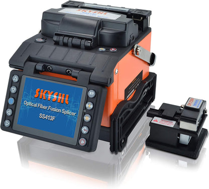 Kern tot Kern Glasvezel Optische Lasmachine Fusielasmachine (Met 4 paar elektroden) FTTH Fiber Optische Fusion Splicer Splicing Machine for SM MM DS NZDS (SS413F)