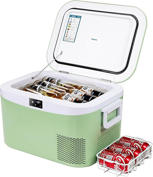 Compressor Koelbox – Mobiele Koelbox – Elektrische Koelbox – Vriesbox – Camping Koelbox – 12,8 Liter – Snelle Koeling Tot -18°C – Touchscreen Temperatuurregeling - QUORE