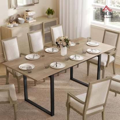 Uittrekbare Eettafel – Uitklapbare Tafel – Verlengbare Tafel – Inklapbare Eettafel – Ruimtebesparende Tafel – Industrieel Design – 140-180 cm Uitbreidbaar