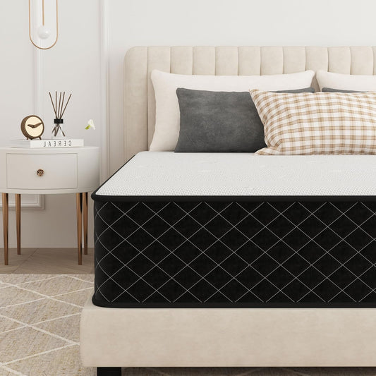 Matras – Pocketveringmatras – Tweepersoonsmatras – Logeermatras – Eenpersoonsmatras – 90 x 200 cm – 7 Zones Ergonomisch – H3 & H4 Hardheid - QUORE