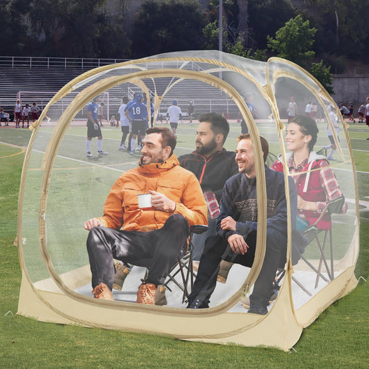 EighteenTek Sporttent - Instant Tent Shelter - Outdoor Bubble Tent 1-6 Persoon - Regentent Camping Zonoverkapping Pop Up - Helder, Patent Beschermd Ontwerp