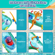 Watertafel - Watertafel Speelgoed - Waterspeeltafel - Zandmachine - Activiteitentafel - met 2 Boten - 57 stuks - Accessoires - Volledig Spel - Zomerspeelgoed - voor Kinderen - Buiten - Groen
