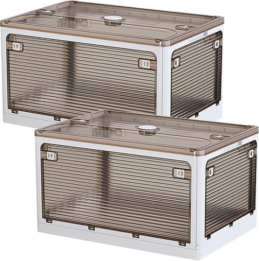 JOYBOS, Set van 2 opbergdozen voor kleding, 232 l (116 x 2), opvouwbaar, van kunststof