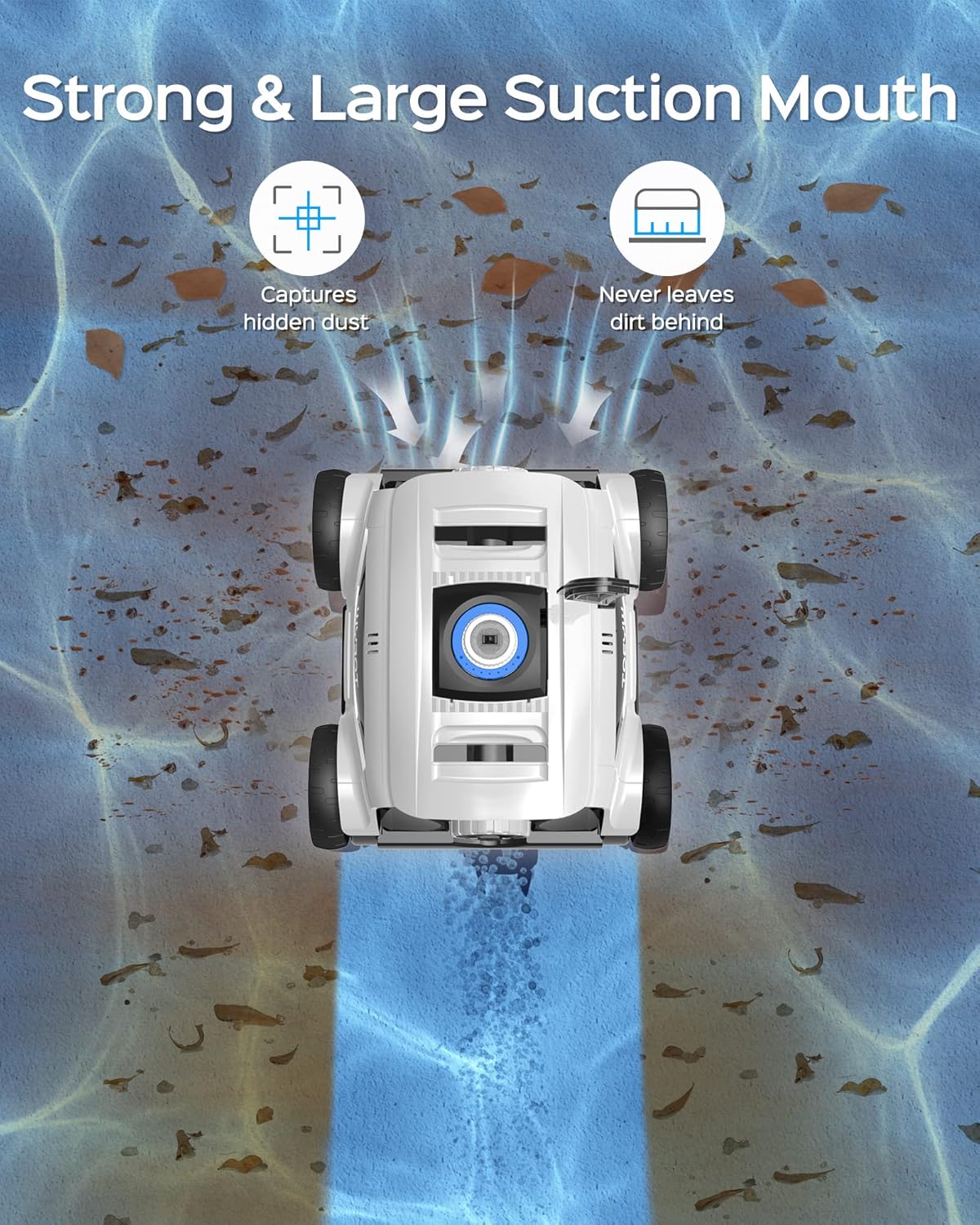 <font dir="auto" style="vertical-align: inherit;"><font dir="auto" style="vertical-align: inherit;">        WYBOT Pool robot with battery for 130 minutes of operation, powerful pool cleaner with dual drive motors, fast water drainage, pool vacuum for abov