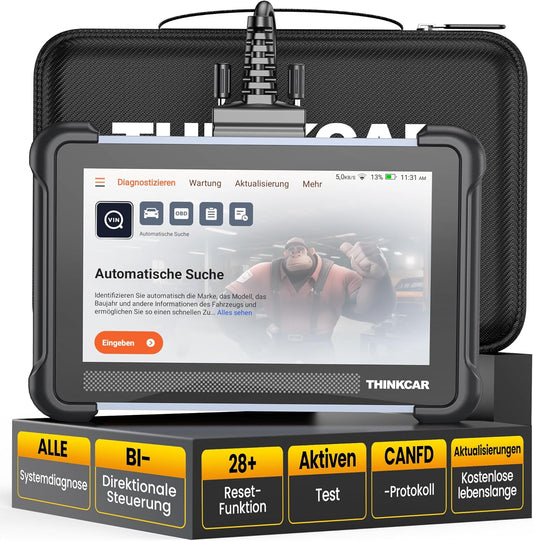 ThinkScan 672 OBD2 diagnoseapparaat, auto met 28+ resetfunctie en volledige systeemdiagnose, uitleesapparaat auto voor actief testen, geavanceerde ECU-codering, bi-directionele bediening, CANFD