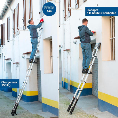 Telescoo14, telescopische ladder, 14 treden