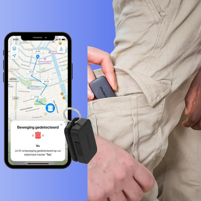 Mini GPS-tracker Invoxia - Waterdichte GPS-tracker met realtime antidiefstalmeldingen - Batterijduur tot 3 maanden - Inclusief abonnement van 3 jaar - Klein en lichtgewicht - Anti-diefstal Sleutels Boot Fotoapparatuur Videoapparatuur Wandelwagen
