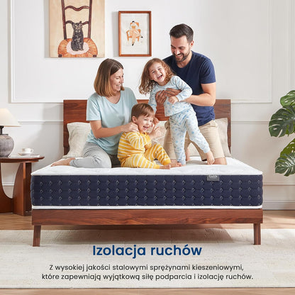 Coolvie Matras, 160 x 200 cm, orthopedische 7-zone pocketveringmatras, H3, hoogte 20 cm, met gel-traagschuim voor zijslapers en rugslapers, Oeko-Tex gecertificeerd