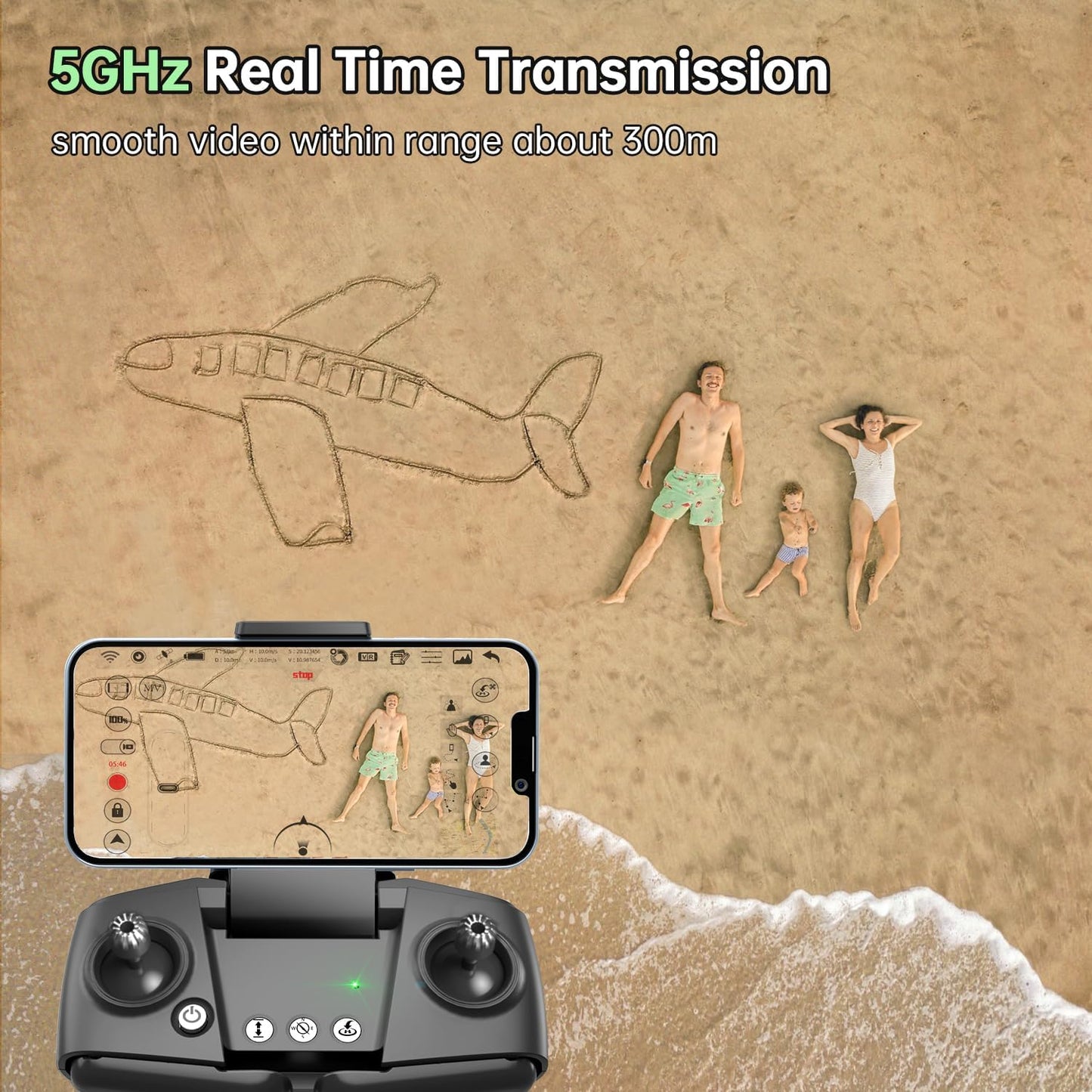 Loolinn | Drone met Camera 4K voor Volwassenen en Kinderen Vanaf 12 Jaar als Cadeau - Onder 250 gram, 4K Foto's, 2K Video's, GPS Intelligente Terugkeer, C0 Certificering Goedgekeurd (Ideaal Cadeau)