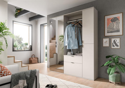 xonox.home - Hoge kast project X 30x193x34 cm in kasjmier imitatie - smalle multifunctionele kast - modern, ruimtebesparend en functioneel