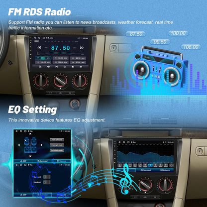 Android Autoradio – Car Stereo – Headunit – Multimedia Systeem – Touchscreen Radio – 9 Inch IPS Display – Draadloos Carplay & Android Auto
