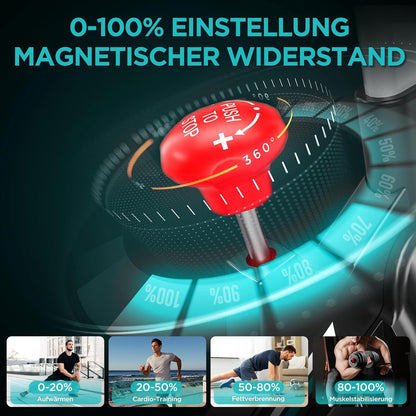 Hometrainer – Fitnessfiets – Fitnessbike – Indoor Bike – Ergometer – Bluetooth Monitor – Stil en Soepel Met Verstelbare Zitting - QUORE