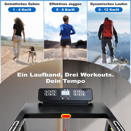 Loopband – Treadmill – Hardloopband – Wandelband – Fitnessband – Inklapbaar – Stille Motor – LCD-Display