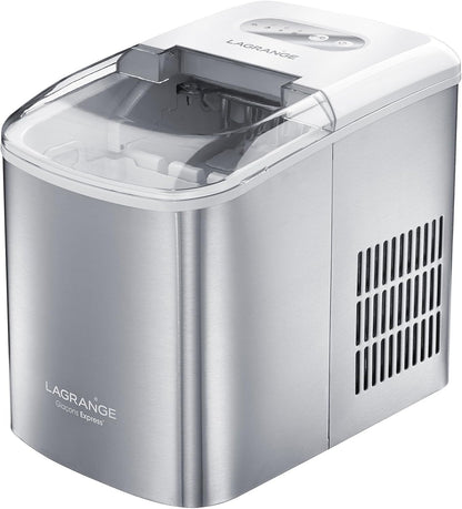 Lagrange 489002 Express ijsmachine, roestvrij staal 37,3 x 24,4 x 31,5 cm