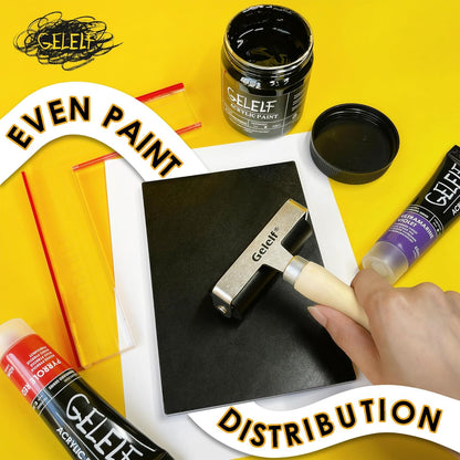 Gel Printing Plate Set - 5" x 7" gewaardeerd 6-pack herbruikbare gel plaat monoprinting tools, ideaal voor kaarten maken, journaling, scrapbooking, kunstlessen en prenten workshops