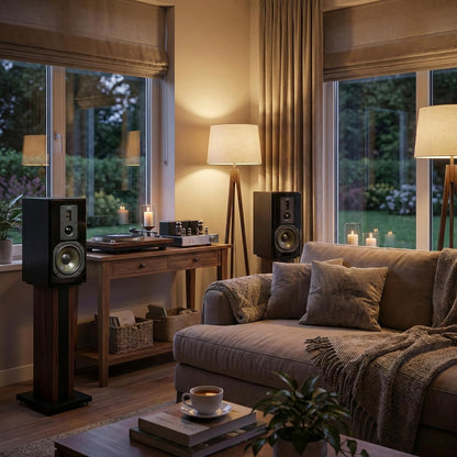 Dynavoice Definition DM-6 II Zwart – HiFi Boekenplank Luidsprekers Passief 6,5 Inch Kevlar, 2 Tweeters Ribbon + Soft Dome, X-Change Systeem, 35-32.000 Hz, 120W, 6 Ohm – Set van 2.