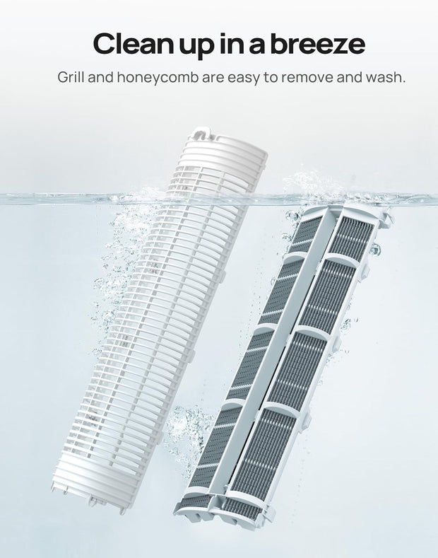 Luchtkoeler - Aircooler - Torenventilator - 40inch Ventilator - Verdampingskoeler - met Waterkoeling - Stil - 80° Draaifunctie - 3 modi - 4 Snelheden - Afstandsbediening - Wit